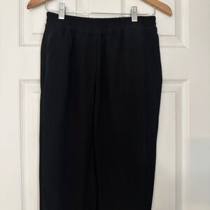 J Crew black elasticc waist ankle trousers with pockets size 4